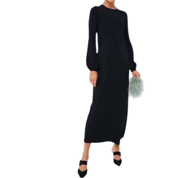 Pomander Place Elegant Black Long Sleeve Dress - Picture 3 of 9